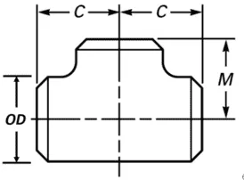Pipe Tee Dimensions, ASME B16,9 Pipe Tee, Equal Tee, Reducing Tee